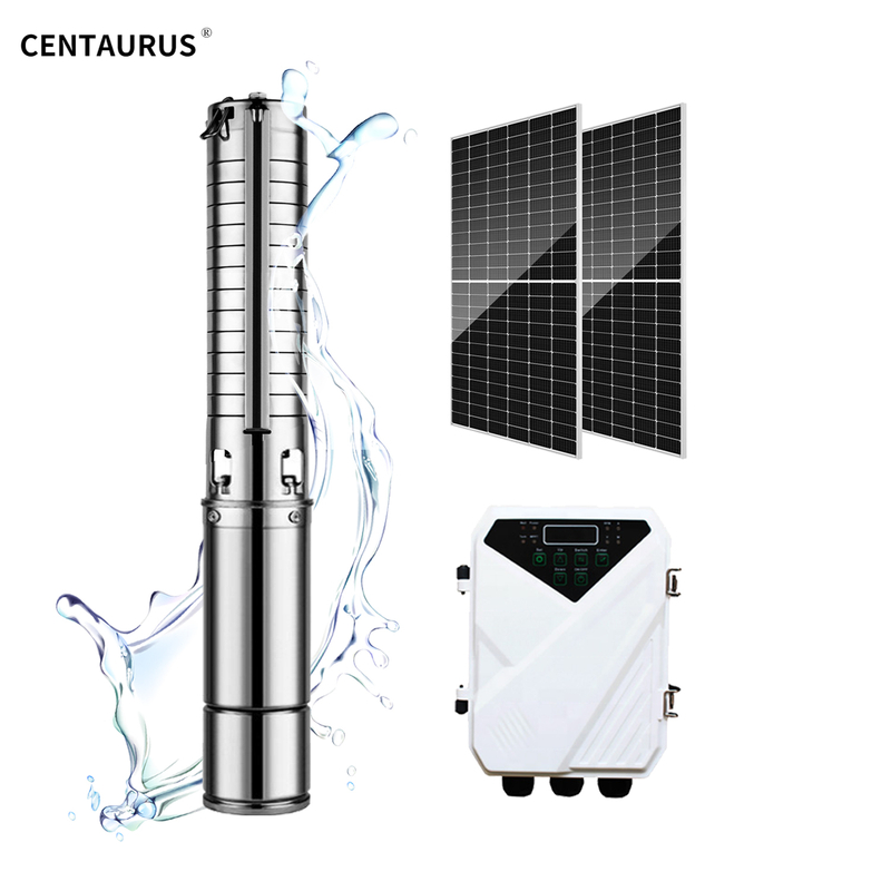 4DSC High Flow Stainless Steel Multi-Stage Submersible Agriculture Solar Water Pump Pressure Machine